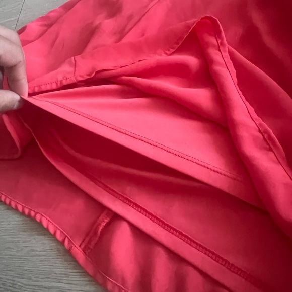 Vibrant Coral Pink Crosscross Strappy Romper - Picture 6 of 12